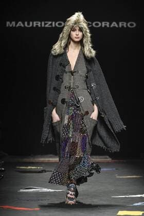 Milan woman s Fashion Week Fall Winter 2017 2018. Milano Moda donna , autunno inverno 2017 2018 . Maurizio Pecoraro fashion show Pictured: model  Copyright: xRiccardoxGiordanoxSickix xIPAx xFotosickix