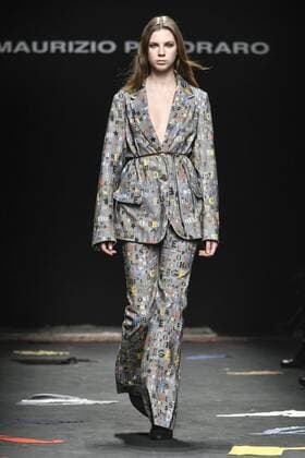 Milan woman s Fashion Week Fall Winter 2017 2018. Milano Moda donna , autunno inverno 2017 2018 . Maurizio Pecoraro fashion show Pictured: model  Copyright: xRiccardoxGiordanoxSickix xIPAx xFotosickix