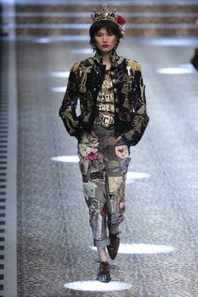 Milan woman s Fashion Week Fall Winter 2017 2018. D&G Fashion Show Pictured: model  Copyright: xSickix xIPAx xFotosickix
