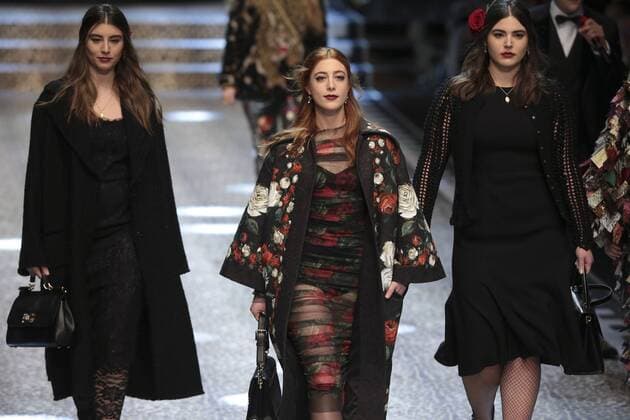 Milan woman s Fashion Week Fall Winter 2017 2018. D&G Fashion Show Pictured: model  Copyright: xSickix xIPAx xFotosickix