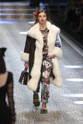 Milan woman s Fashion Week Fall Winter 2017 2018. D&G Fashion Show Pictured: model  Copyright: xSickix xIPAx xFotosickix