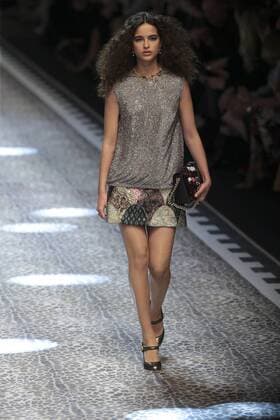 Milan woman s Fashion Week Fall Winter 2017 2018. D&G Fashion Show Pictured: model  Copyright: xSickix xIPAx xFotosickix