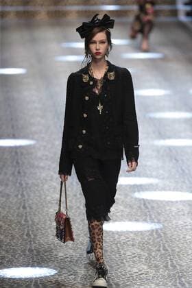 Milan woman s Fashion Week Fall Winter 2017 2018. D&G Fashion Show Pictured: model  Copyright: xSickix xIPAx xFotosickix