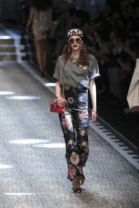 Milan woman s Fashion Week Fall Winter 2017 2018. D&G Fashion Show Pictured: model  Copyright: xSickix xIPAx xFotosickix