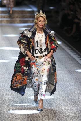 Milan woman s Fashion Week Fall Winter 2017 2018. D&G Fashion Show Pictured: model  Copyright: xSickix xIPAx xFotosickix