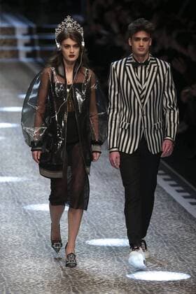 Milan woman s Fashion Week Fall Winter 2017 2018. D&G Fashion Show Pictured: model  Copyright: xSickix xIPAx xFotosickix