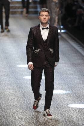 Milan woman s Fashion Week Fall Winter 2017 2018. D&G Fashion Show Pictured: model  Copyright: xSickix xIPAx xFotosickix
