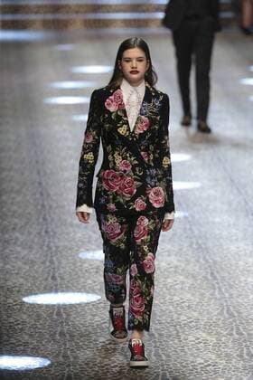 Milan woman s Fashion Week Fall Winter 2017 2018. D&G Fashion Show Pictured: model  Copyright: xSickix xIPAx xFotosickix