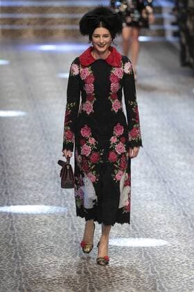 Milan woman s Fashion Week Fall Winter 2017 2018. D&G Fashion Show Pictured: model  Copyright: xSickix xIPAx xFotosickix