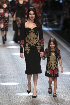 Milan woman s Fashion Week Fall Winter 2017 2018. D&G Fashion Show Pictured: model  Copyright: xSickix xIPAx xFotosickix