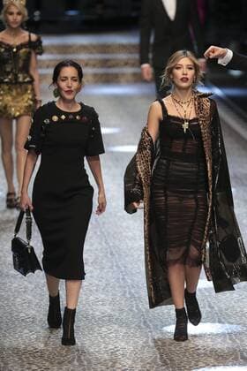 Milan woman s Fashion Week Fall Winter 2017 2018. D&G Fashion Show Pictured: model  Copyright: xSickix xIPAx xFotosickix