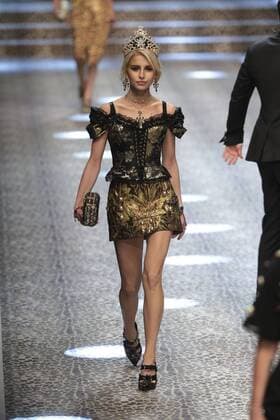 Milan woman s Fashion Week Fall Winter 2017 2018. D&G Fashion Show Pictured: model  Copyright: xSickix xIPAx xFotosickix
