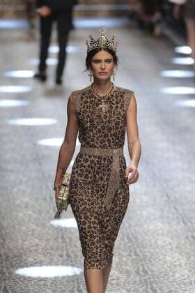 Milan woman s Fashion Week Fall Winter 2017 2018. D&G Fashion Show Pictured: model  Copyright: xSickix xIPAx xFotosickix