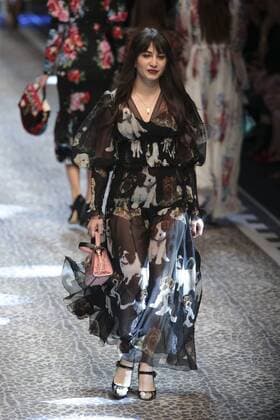 Milan woman s Fashion Week Fall Winter 2017 2018. D&G Fashion Show Pictured: model  Copyright: xSickix xIPAx xFotosickix