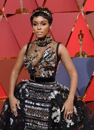 Actress singer Janelle Monae arrives on the red carpet for the 89th annual Academy Awards at the Dolby Theatre in the Hollywood section of Los Angeles on February 26, 2017.  LAP20170226715 JIMxRUYMEN