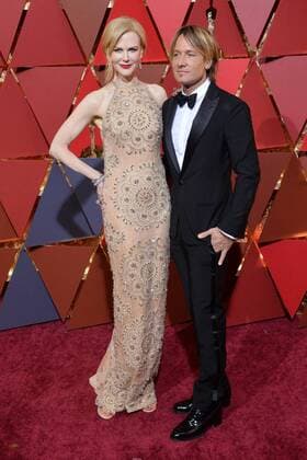 Actors Nicole Kidman and Keith Urban arrive on the red carpet for the 89th annual Academy Awards at the Dolby Theatre in the Hollywood section of Los Angeles on February 26, 2017.  LAP20170226752 JIMxRUYMEN