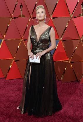 Actress Charlize Theron arrives on the red carpet for the 89th annual Academy Awards at the Dolby Theatre in the Hollywood section of Los Angeles on February 26, 2017.  LAP20170226769 JIMxRUYMEN