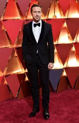 Actor Ryan Gosling arrives on the red carpet for the 89th annual Academy Awards at the Dolby Theatre in the Hollywood section of Los Angeles on February 26, 2017.  LAP20170226374 JIMxRUYMEN