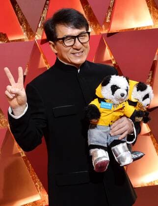 Martial artist Jackie Chan arrives on the red carpet for the 89th annual Academy Awards at the Dolby Theatre in the Hollywood section of Los Angeles on February 26, 2017.  LAP20170226392 JIMxRUYMEN