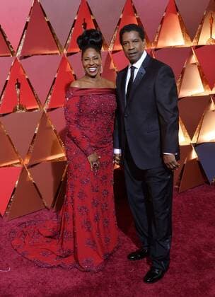 Actors Pauletta Washington and Denzel Washington arrive on the red carpet for the 89th annual Academy Awards at the Dolby Theatre in the Hollywood section of Los Angeles on February 26, 2017.  LAP20170226800 JIMxRUYMEN