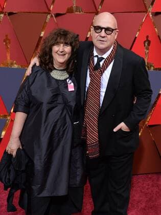 Director Gianfranco Rosi and producer Donatella Palermo arrive on the red carpet for the 89th annual Academy Awards at the Dolby Theatre in the Hollywood section of Los Angeles on February 26, 2017.  LAP20170226871 JIMxRUYMEN