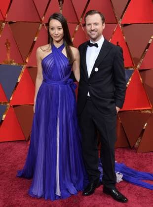 Producer Joanna Natasegara and director Orlando von Einsiedel arrive on the red carpet for the 89th annual Academy Awards at the Dolby Theatre in the Hollywood section of Los Angeles on February 26, 2017.  LAP20170226873 JIMxRUYMEN
