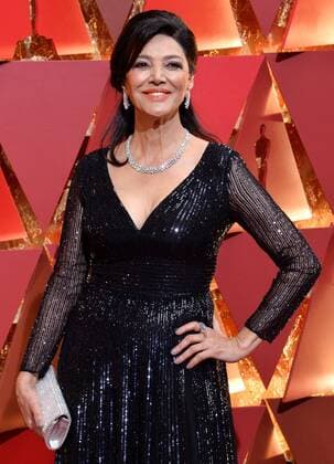 Actress Shohreh Aghdashloo arrives on the red carpet for the 89th annual Academy Awards at the Dolby Theatre in the Hollywood section of Los Angeles on February 26, 2017.  LAP20170226071 JIMxRUYMEN
