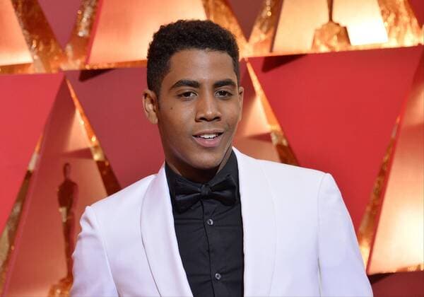 Actor Jharrel Jerome arrives on the red carpet for the 89th annual Academy Awards at the Dolby Theatre in the Hollywood section of Los Angeles on February 26, 2017.  LAP20170226448 JIMxRUYMEN