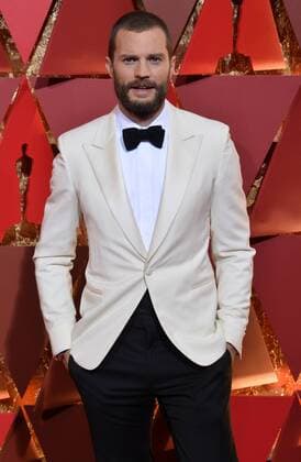Actor Jamie Dornan arrives on the red carpet for the 89th annual Academy Awards at the Dolby Theatre in the Hollywood section of Los Angeles on February 26, 2017.  LAP20170226981 JIMxRUYMEN