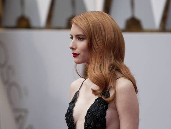 February 26, 2017 - Hollywood, California, U.S. - EMMA ROBERTS during red carpet arrivals for the 89th Academy Awards ceremony. Los Angeles U.S.  - ZUMARS A 20170226_mda_a60_285 Copyright: xArmandoxArorizox