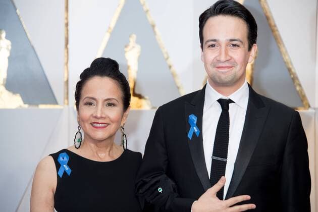 Feb 26, 2017 - Hollywood, California, U.S - LIN-MANUEL MIRANDA , Oscar nominee, and Luz Towns-Miranda arrives on the red carpet of The 89th Oscars® at the Dolby Theatre in Hollywood, CA on Sunday, February 26, 2017. Hollywood U.S - ZUMAz03_ 20170226_sho_z03_257 Copyright: xAMPASx