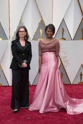 Feb 26, 2017 - Hollywood, California, U.S - Donna Gigliotti, Oscar nominee, and guest arrives on the red carpet of The 89th Oscars at the Dolby Theatre in Hollywood, CA on Sunday, February 26, 2017. Hollywood U.S - ZUMAz03_ 20170226_sho_z03_371 Copyright: xMikexBakerx
