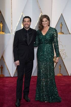 Feb 26, 2017 - Hollywood, California, U.S - Ezra Edelman and Caroline Waterlow, Oscar nominees, arrive on the red carpet of The 89th Oscars at the Dolby Theatre in Hollywood, CA on Sunday, February 26, 2017. Hollywood U.S - ZUMAz03_ 20170226_sho_z03_237 Copyright: xAMPASx
