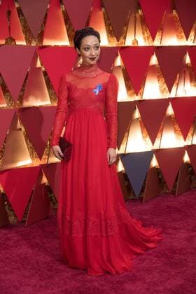 Feb 26, 2017 - Hollywood, California, U.S - RUTH NEGGA, Oscar nominee, arrives on the red carpet of The 89th Oscars at the Dolby Theatre in Hollywood, CA on Sunday, February 26, 2017. Hollywood U.S - ZUMAz03_ 20170226_sho_z03_321 Copyright: xAMPASx