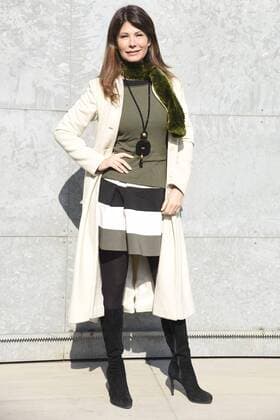 Mailand Fashion Week - Prominente bei Armani Milan woman s Fashion Week Fall Winter 2017 2018 Giorgio Armani Arrivals Pictured Susanna Messaggio  Copyright: xSimonaxChiocciax xIPAx xFotosickix