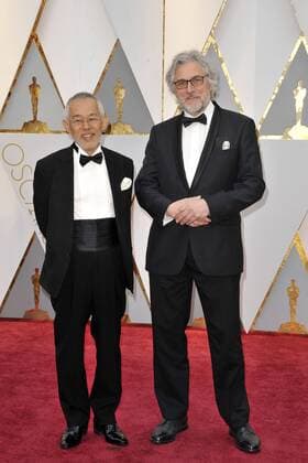 Toshio Suzuki (L) and Michael Dudok de Wit attend the 89th Annual Academy Awards at Hollywood & Highland Center on February 26, 2017 in Hollywood, California. Foto:xD.xBedrosianx xFuturexImage