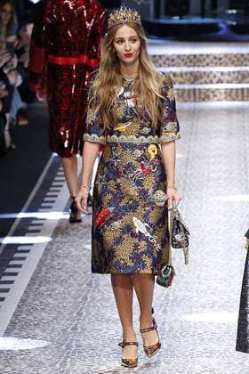 . 26 02 2017. Milan, Italy. Dolce & Gabbana show at Milan Fashion Week for Autumn Winter 2017 .  xi-Imagesx IIM-14520-0191