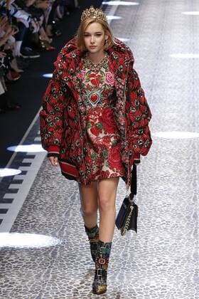 . 26 02 2017. Milan, Italy. Dolce & Gabbana show at Milan Fashion Week for Autumn Winter 2017 .  xi-Imagesx IIM-14520-0252