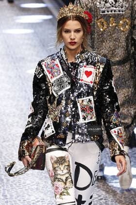 . 26 02 2017. Milan, Italy. Dolce & Gabbana show at Milan Fashion Week for Autumn Winter 2017 .  xi-Imagesx IIM-14520-0233