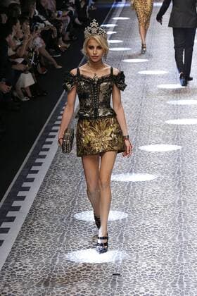. 26 02 2017. Milan, Italy. Dolce & Gabbana show at Milan Fashion Week for Autumn Winter 2017 .  xi-Imagesx IIM-14520-0312