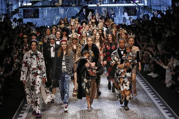 . 26 02 2017. Milan, Italy. Dolce & Gabbana show at Milan Fashion Week for Autumn Winter 2017 .  xi-Imagesx IIM-14520-0307
