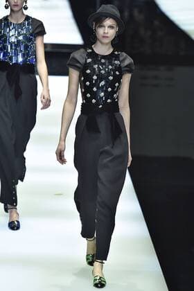 Mailand Fashion Week - Giorgio Armani . 27 02 2017. Milan, Italy. Giorgio Armani show at Milan Fashion Week for Autumn Winter 2017.  xi-Imagesx IIM-14521-0052