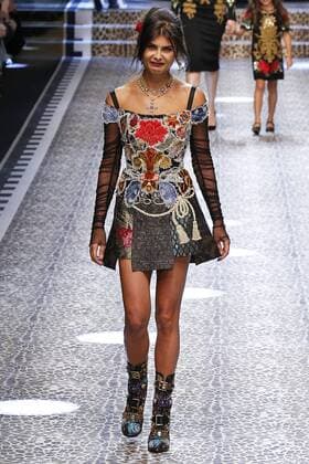 . 26 02 2017. Milan, Italy. Dolce & Gabbana show at Milan Fashion Week for Autumn Winter 2017 .  xi-Imagesx IIM-14520-0290