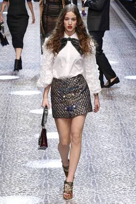 . 26 02 2017. Milan, Italy. Dolce & Gabbana show at Milan Fashion Week for Autumn Winter 2017 .  xi-Imagesx IIM-14520-0297