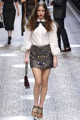 . 26 02 2017. Milan, Italy. Dolce & Gabbana show at Milan Fashion Week for Autumn Winter 2017 .  xi-Imagesx IIM-14520-0300