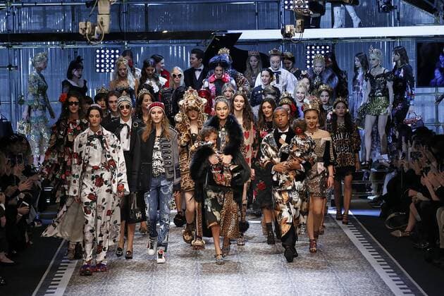 . 26 02 2017. Milan, Italy. Dolce & Gabbana show at Milan Fashion Week for Autumn Winter 2017 .  xi-Imagesx IIM-14520-0295