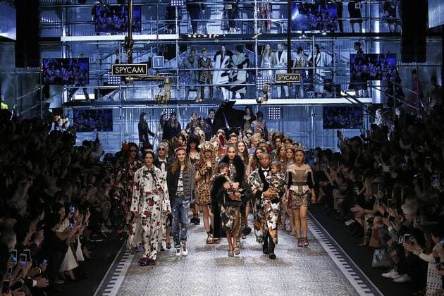 . 26 02 2017. Milan, Italy. Dolce & Gabbana show at Milan Fashion Week for Autumn Winter 2017 .  xi-Imagesx IIM-14520-0301