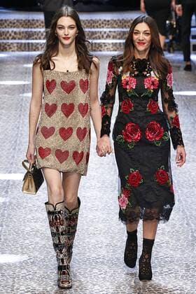 . 26 02 2017. Milan, Italy. Dolce & Gabbana show at Milan Fashion Week for Autumn Winter 2017 .  xi-Imagesx IIM-14520-0322