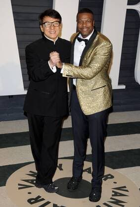 Jackie Chan & Chris Tucker VANITY FAIR OSCAR PARTY Beverly Hills Patrick Rideaux PicturePerfect