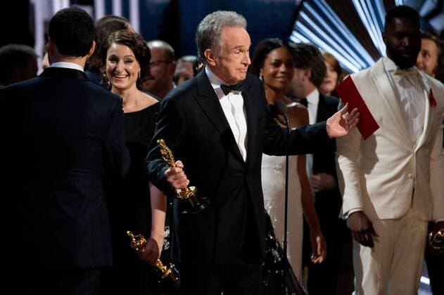Feb 26, 2017 - Hollywood, California, U.S. - Presenter WARREN BEATTY onstage during The 89th Oscars at the Dolby Theatre in Hollywood, CA on Sunday, February 26, 2017. Hollywood U.S. - ZUMAz03_ 20170226_sho_z03_782 Copyright: xPhilxMcCarten.x